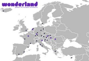 on the europe map the project space cities are marked